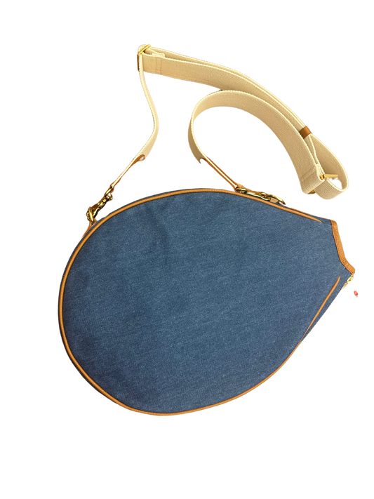 The Tutu: Denim/Tan Leather