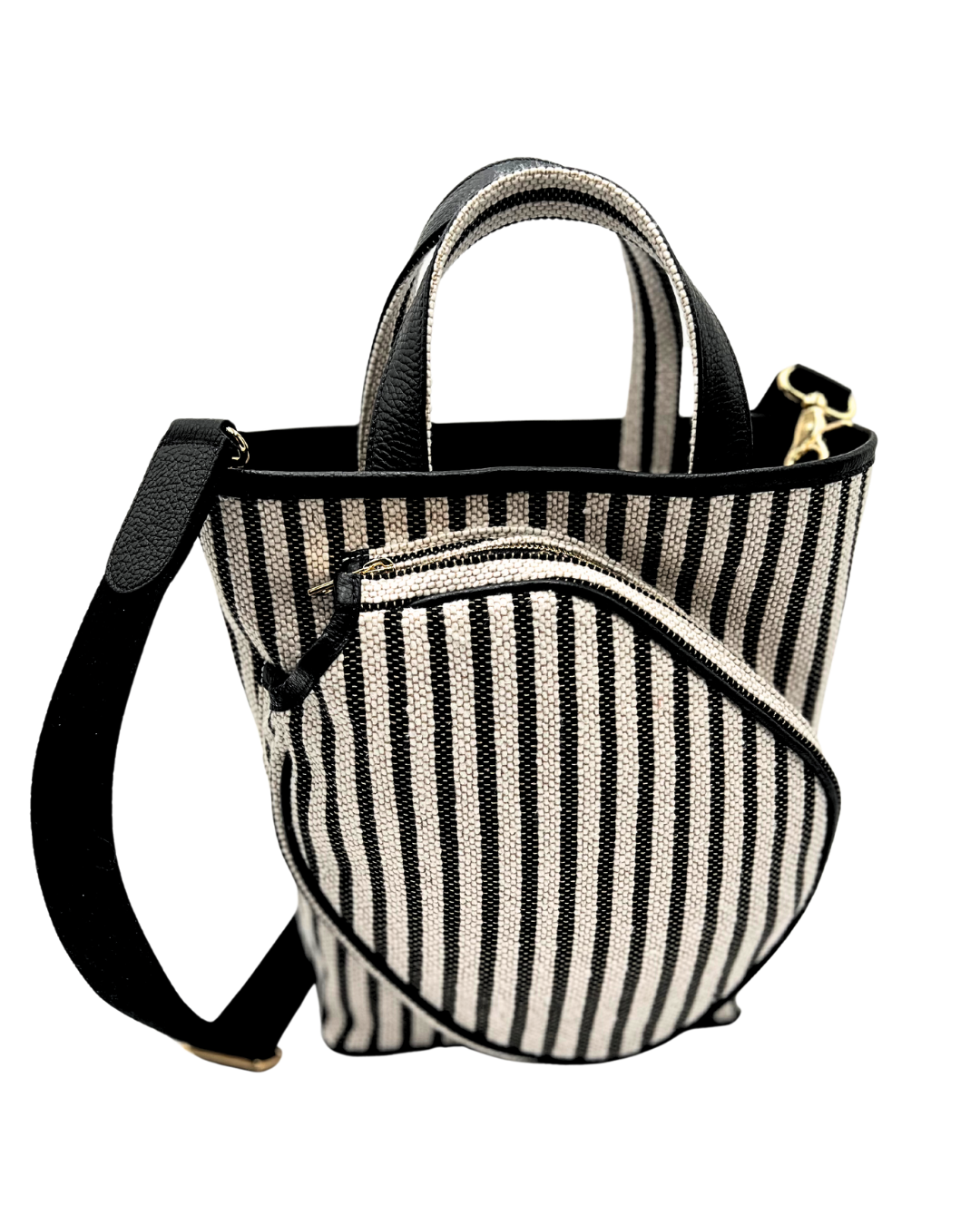 The Alexis: Black and White Stripe
