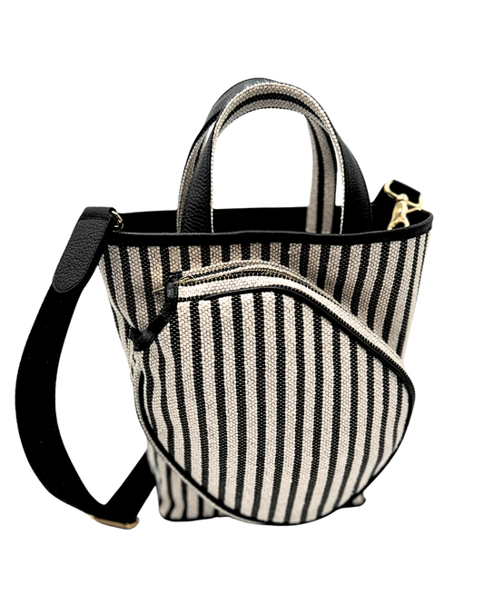 The Alexis: Black and White Stripe