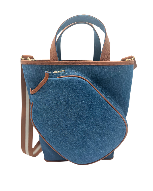 The Alexis: Denim and Tan