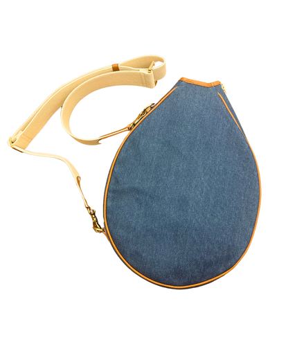 The Tutu: Denim/Tan Leather