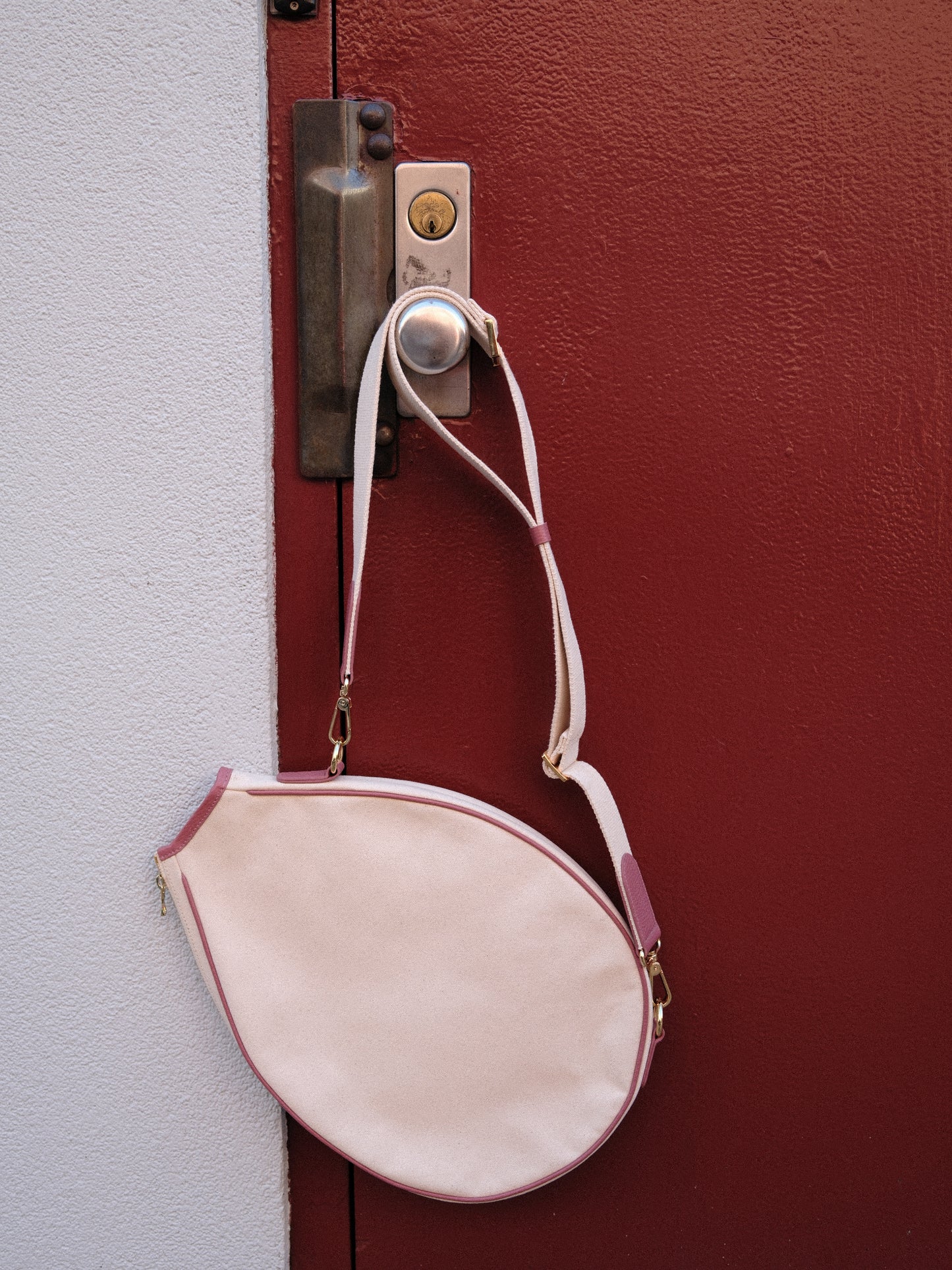 The Tutu: Canvas/Pink Leather
