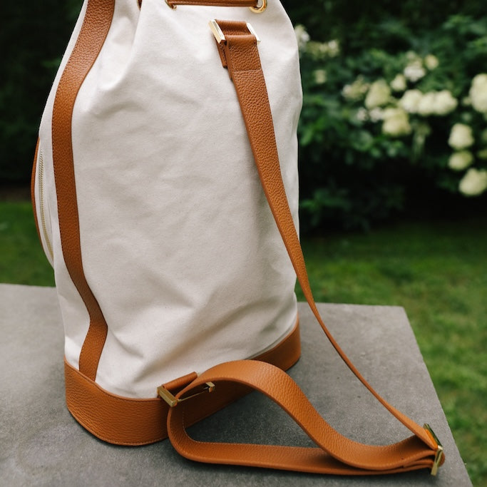 The Lily Bag: Canvas and Tan