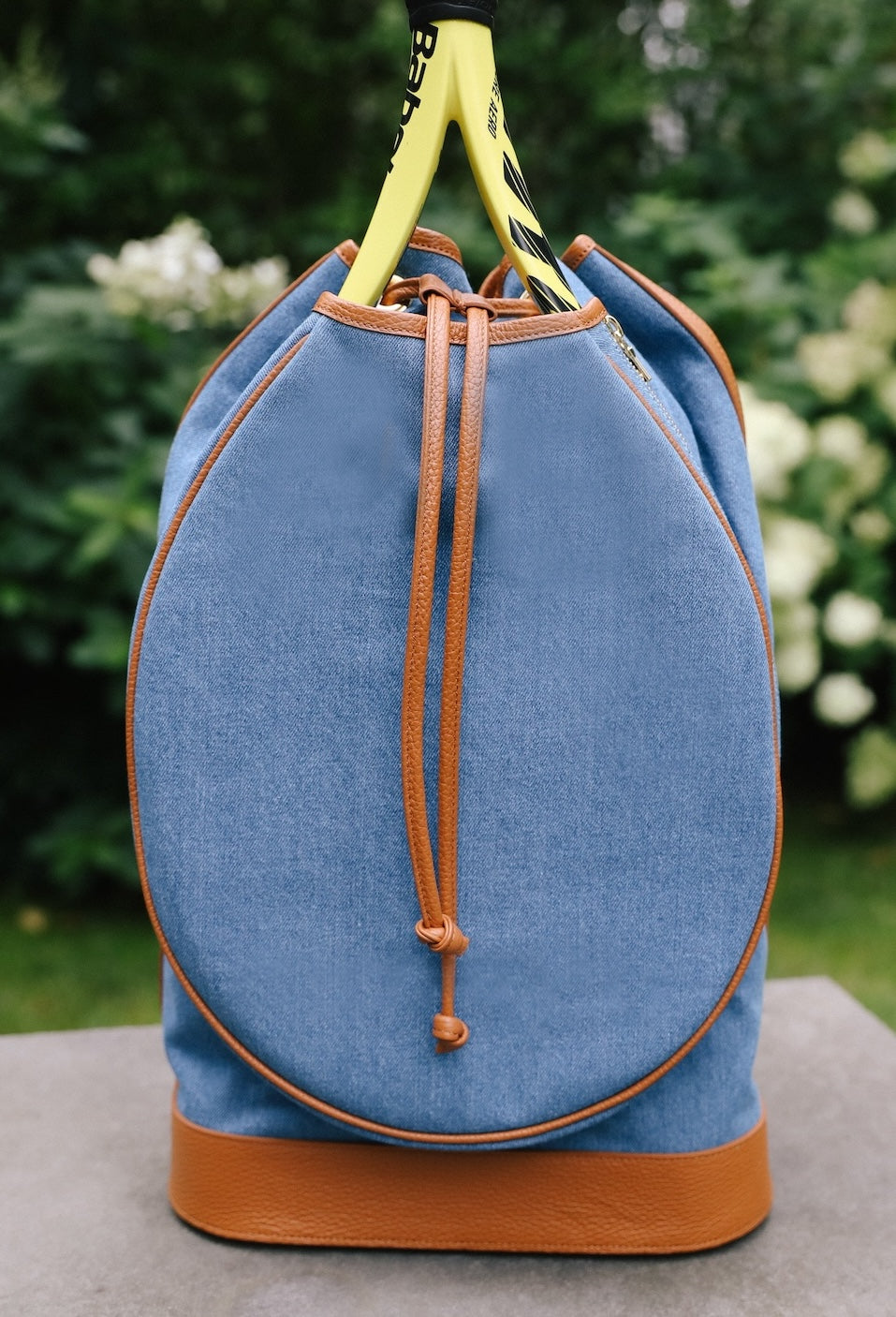 The Lily Bag: Denim and Tan