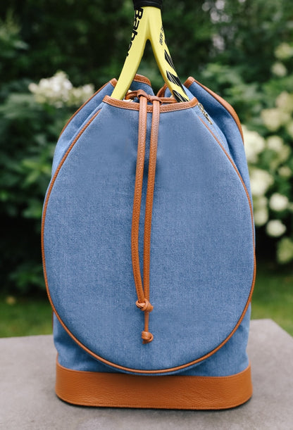 The Lily Bag: Denim and Tan